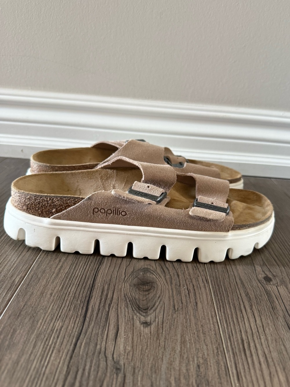 Birkenstock Papillio Chunky Suede Arizona Sandals Size 10